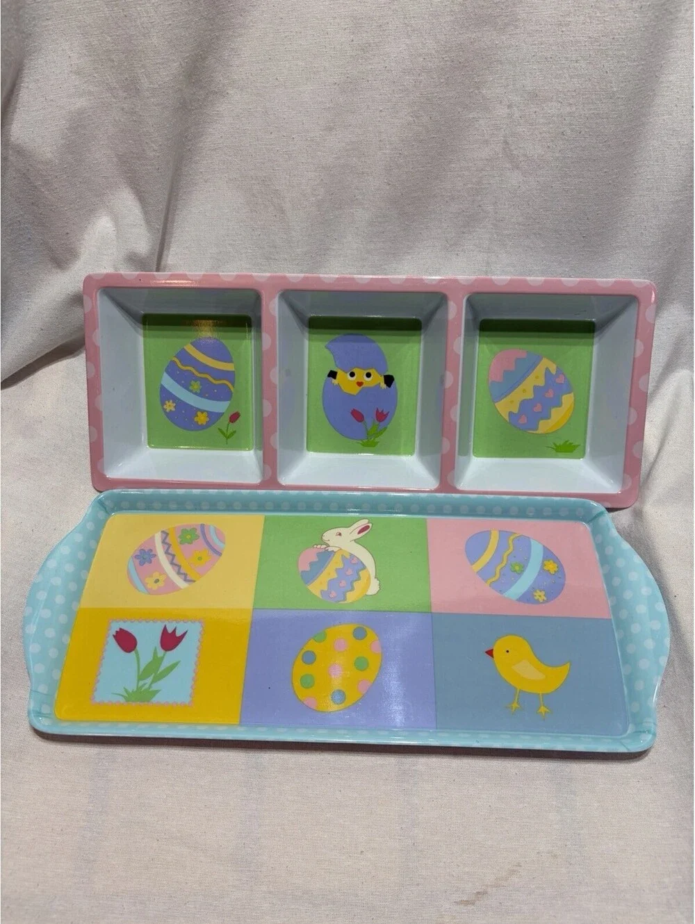 2  Easter Serving Tray/platter